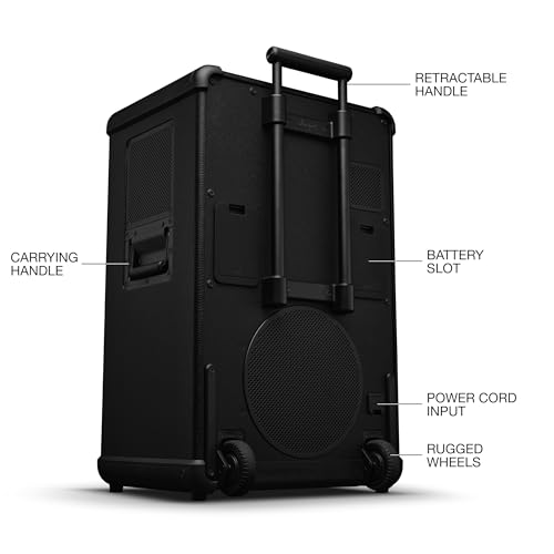 Portable Wireless Party Speaker with Bluetooth & LED Lights