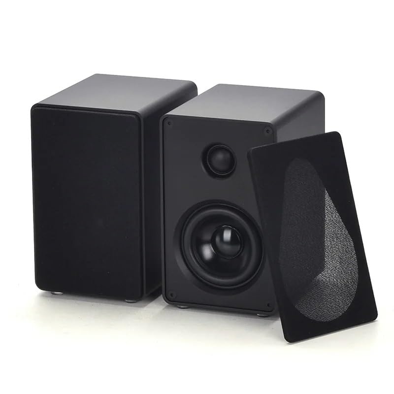 Aluminum Alloy 2.0 Passive Stereo Speakers for Desktop Audio