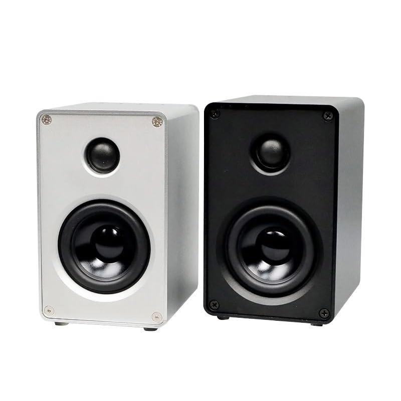 Aluminum Alloy 2.0 Passive Stereo Speakers for Desktop Audio