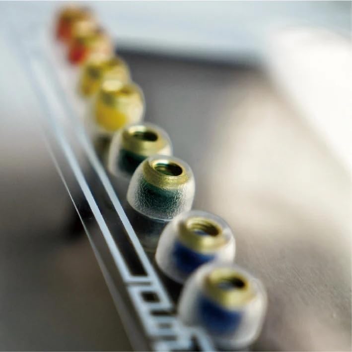 Wide Bore Silicone Ear Tips with Brass Nozzle for IEM Earbuds