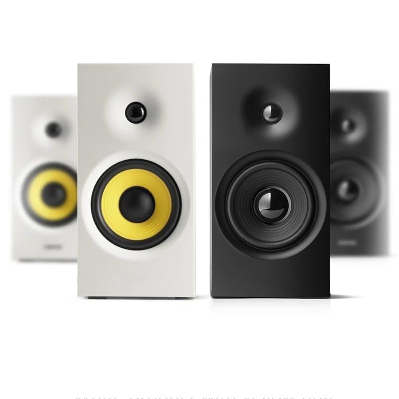 Bluetooth Bookshelf Active Speakers with Wooden Cabinet & Subwoofer