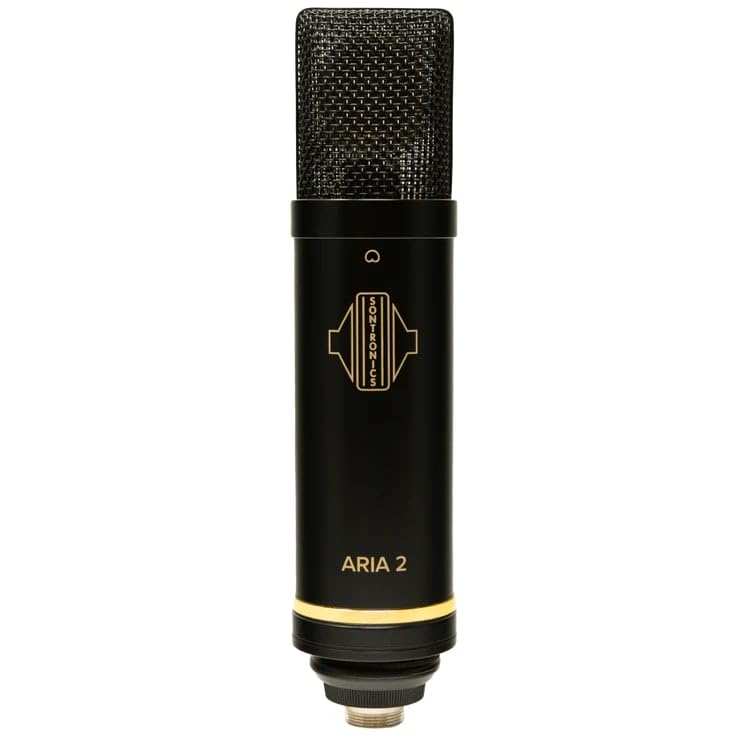 Sontronics Aria 2 - Fixed Cardioid Valve Condenser Microphone, Black