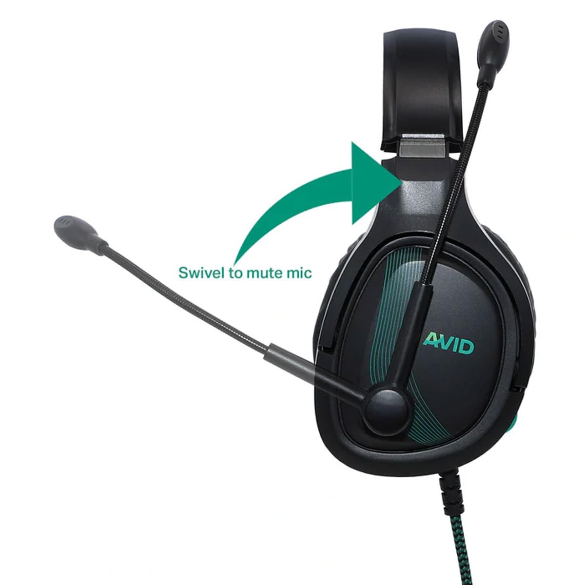 Avid AP-1000 AVIGA Gaming Headset, TRRS, Black