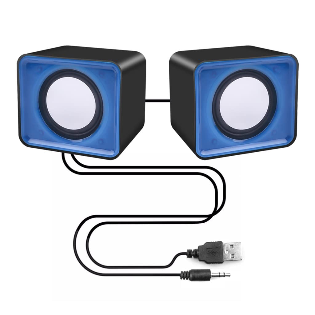 USB Powered Stereo Speakers for Desktop & Laptop Computers