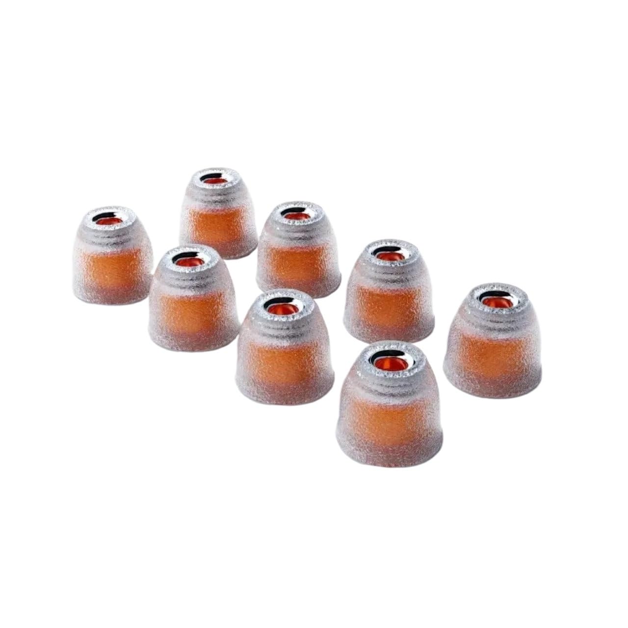 HiFi Silicone Ear Tips with Stainless Steel Core, 4 Pairs