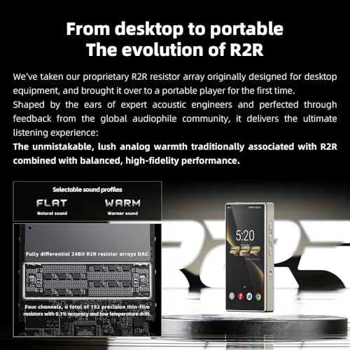 Portable Hi-Fi Music Player with True R2R DAC & Balanced Output