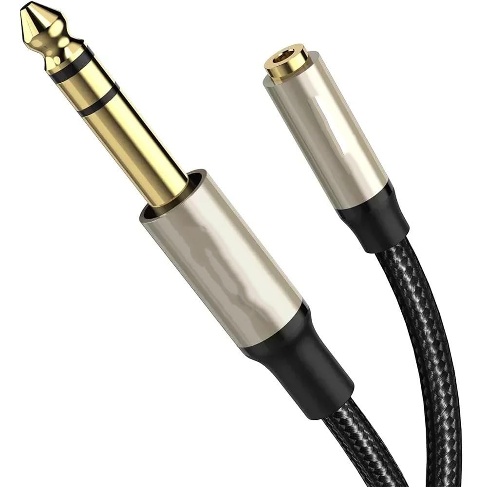 6.35mm to 3.5mm TRS Stereo Headphone Adapter Cable