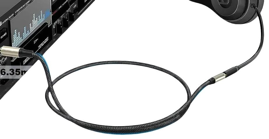 6.35mm to 3.5mm TRS Stereo Headphone Adapter Cable