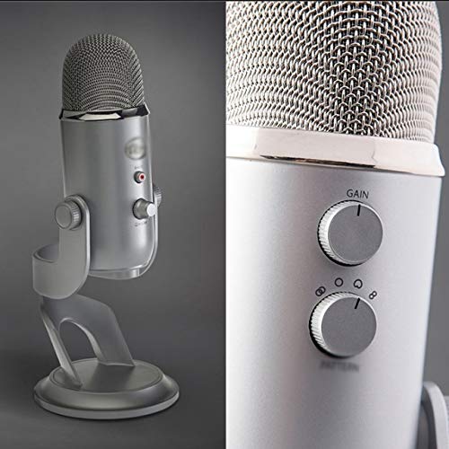 USB Condenser Microphone with Built-In Sound Card for Recording & Streaming