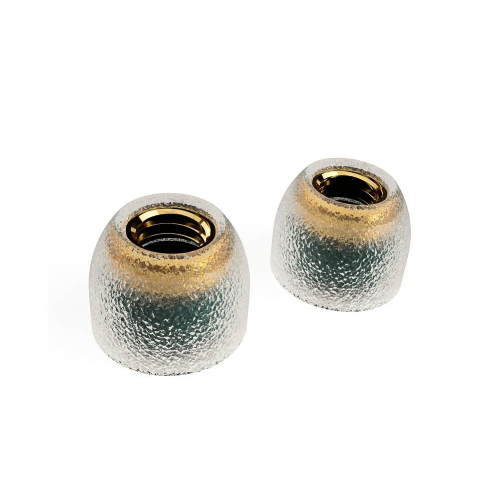 Wide Bore Silicone Ear Tips with Brass Nozzle for IEM Earbuds