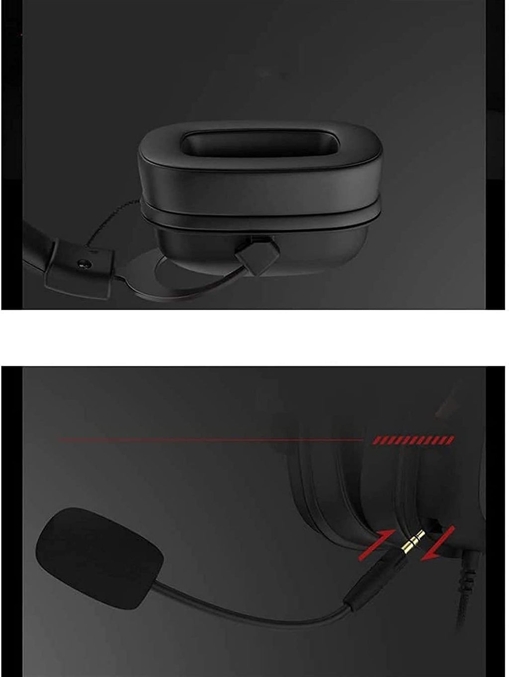 Wired Gaming Headset with Stereo Sound & Noise Isolation Mic