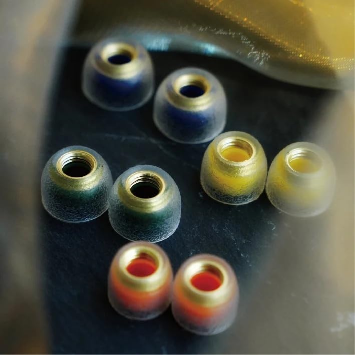 Wide Bore Silicone Ear Tips with Brass Nozzle for IEM Earbuds