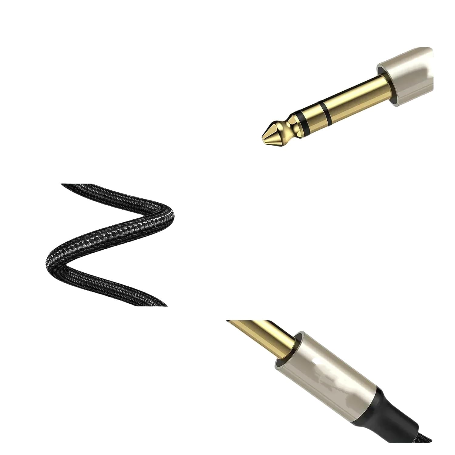 6.35mm to 3.5mm TRS Stereo Headphone Adapter Cable