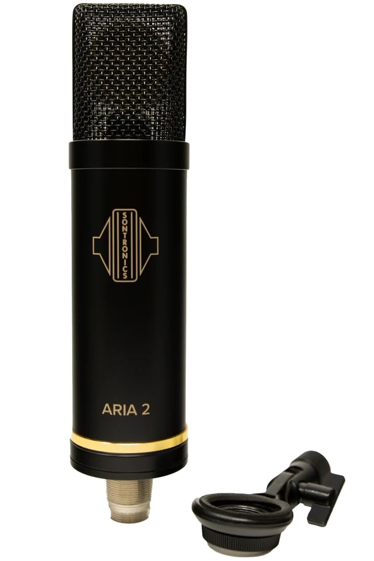 Sontronics Aria 2 - Fixed Cardioid Valve Condenser Microphone, Black