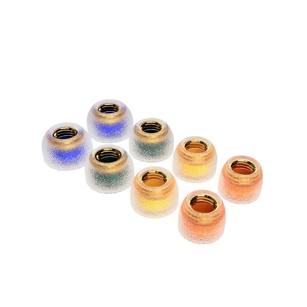 Wide Bore Silicone Ear Tips with Brass Nozzle for IEM Earbuds