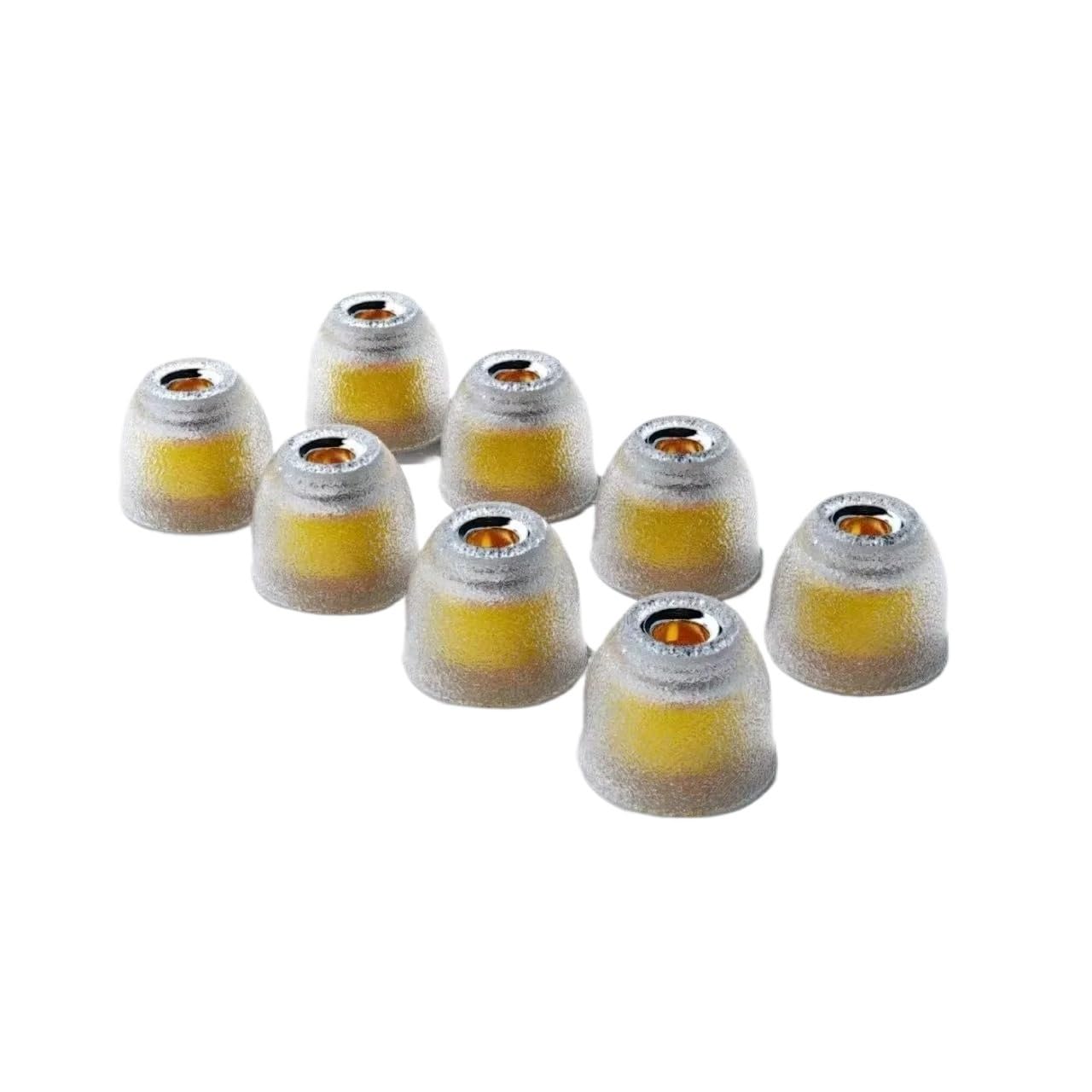 HiFi Silicone Ear Tips with Stainless Steel Core, 4 Pairs