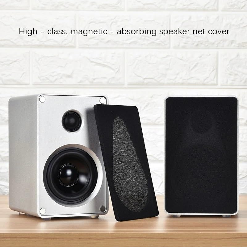 Aluminum Alloy 2.0 Passive Stereo Speakers for Desktop Audio