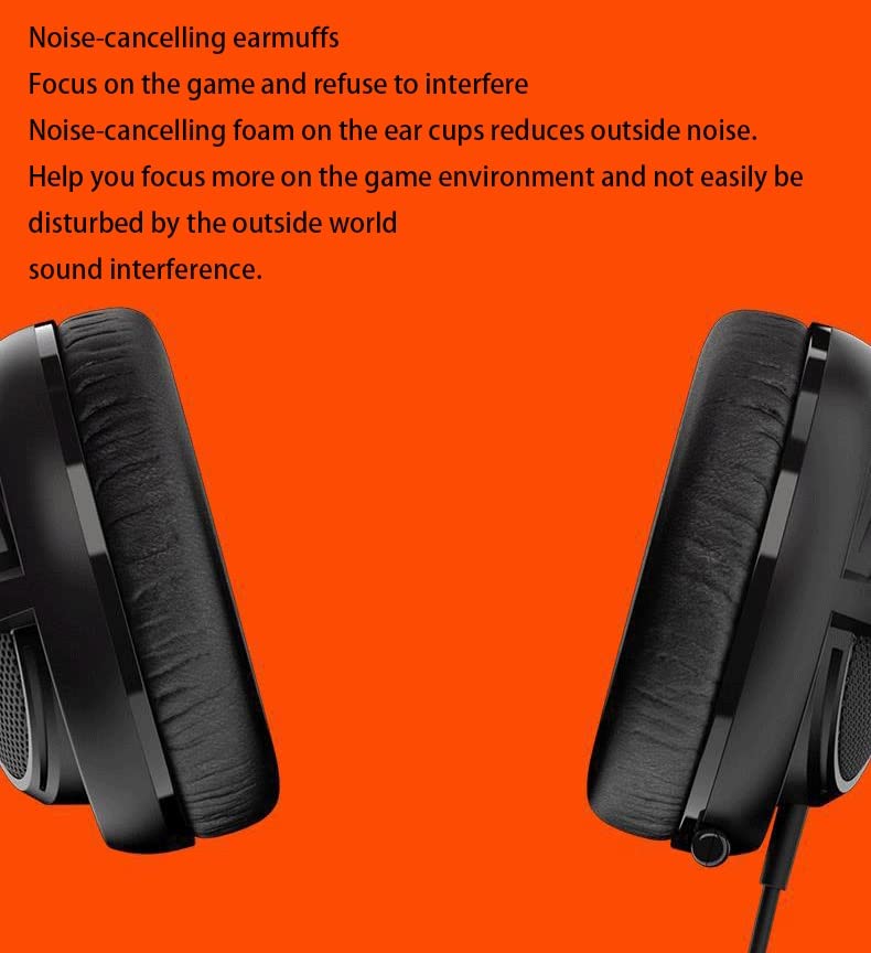 Wired Stereo Gaming Headset with Microphone & Noise Isolation