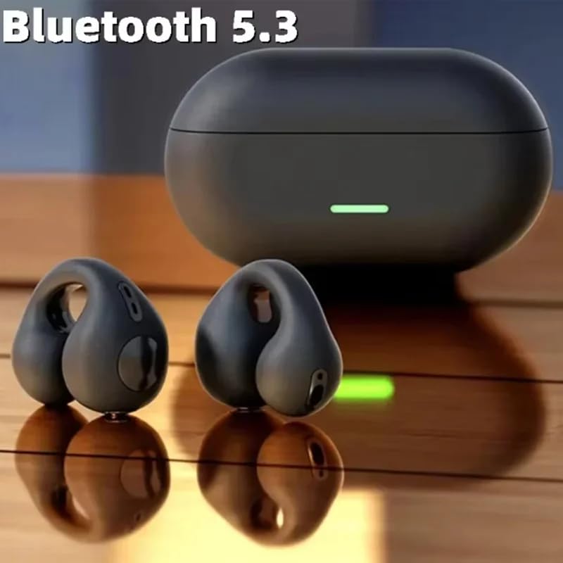 Wireless Ear Clip Bluetooth Earbuds with Charging Case