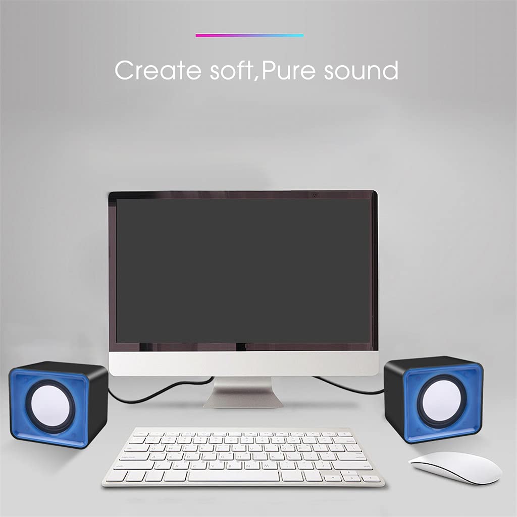 USB Powered Stereo Speakers for Desktop & Laptop Computers