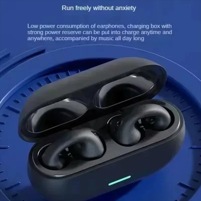 Wireless Ear Clip Bluetooth Earbuds with Charging Case
