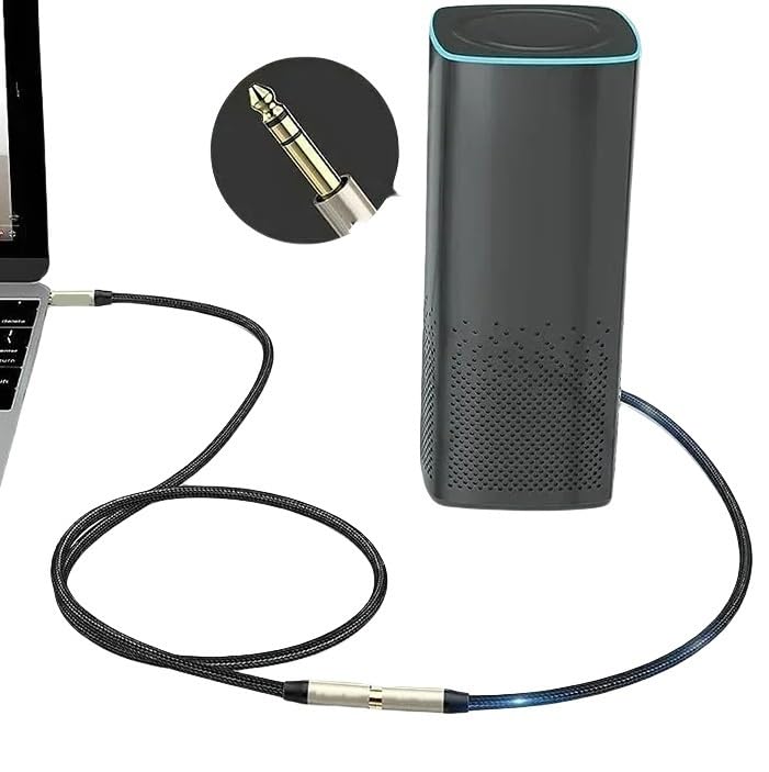 6.35mm to 3.5mm TRS Stereo Headphone Adapter Cable