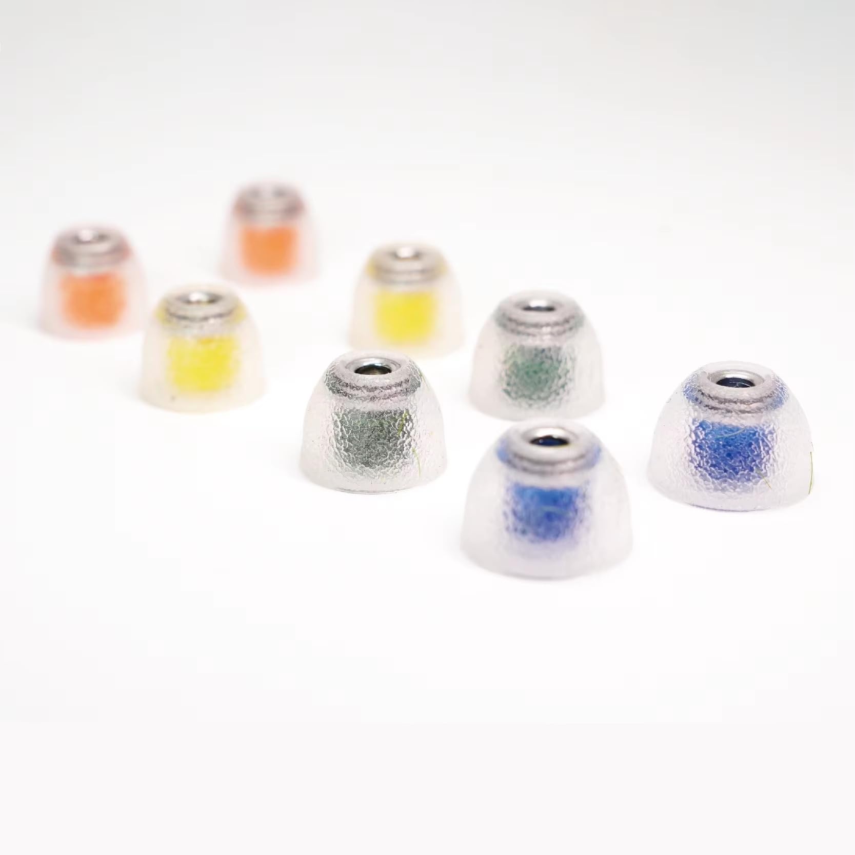 HiFi Silicone Ear Tips with Stainless Steel Core, 4 Pairs
