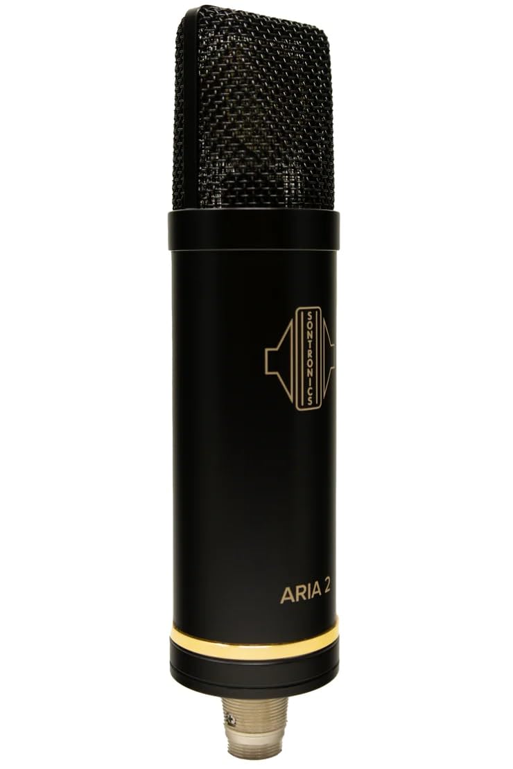 Sontronics Aria 2 - Fixed Cardioid Valve Condenser Microphone, Black