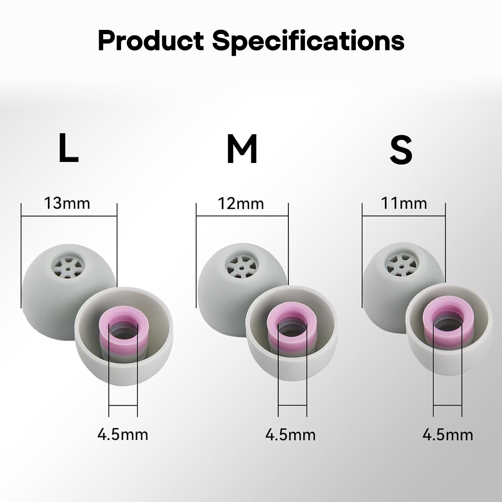 Hybrid Driver In-Ear Monitors with Silicone Ear Tips Bundle