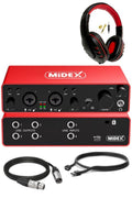 USB Audio Interface 4-In/4-Out for Professional Recording
