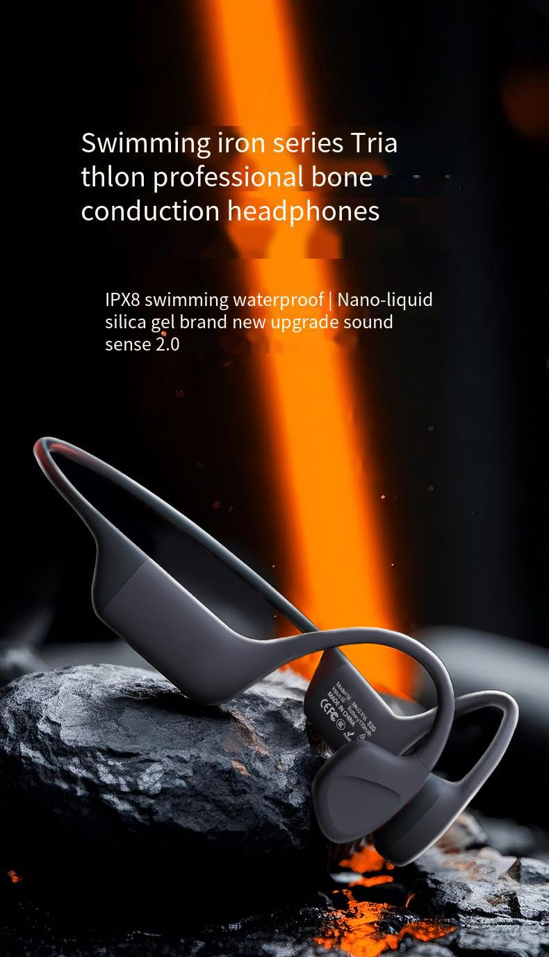 Bone Conduction Open-Ear Bluetooth Headphones with 32GB Memory