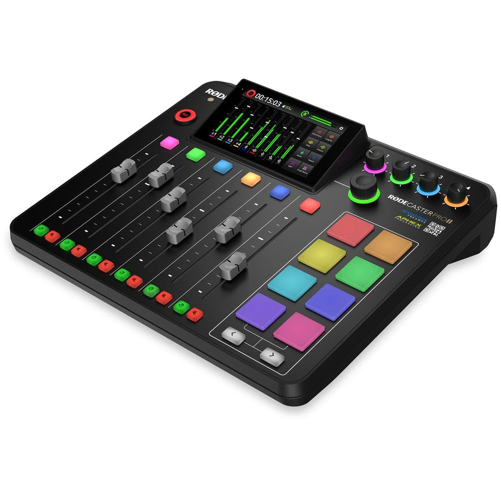 Integrated Audio Production Studio Console Bundle with Microphone & Headphones