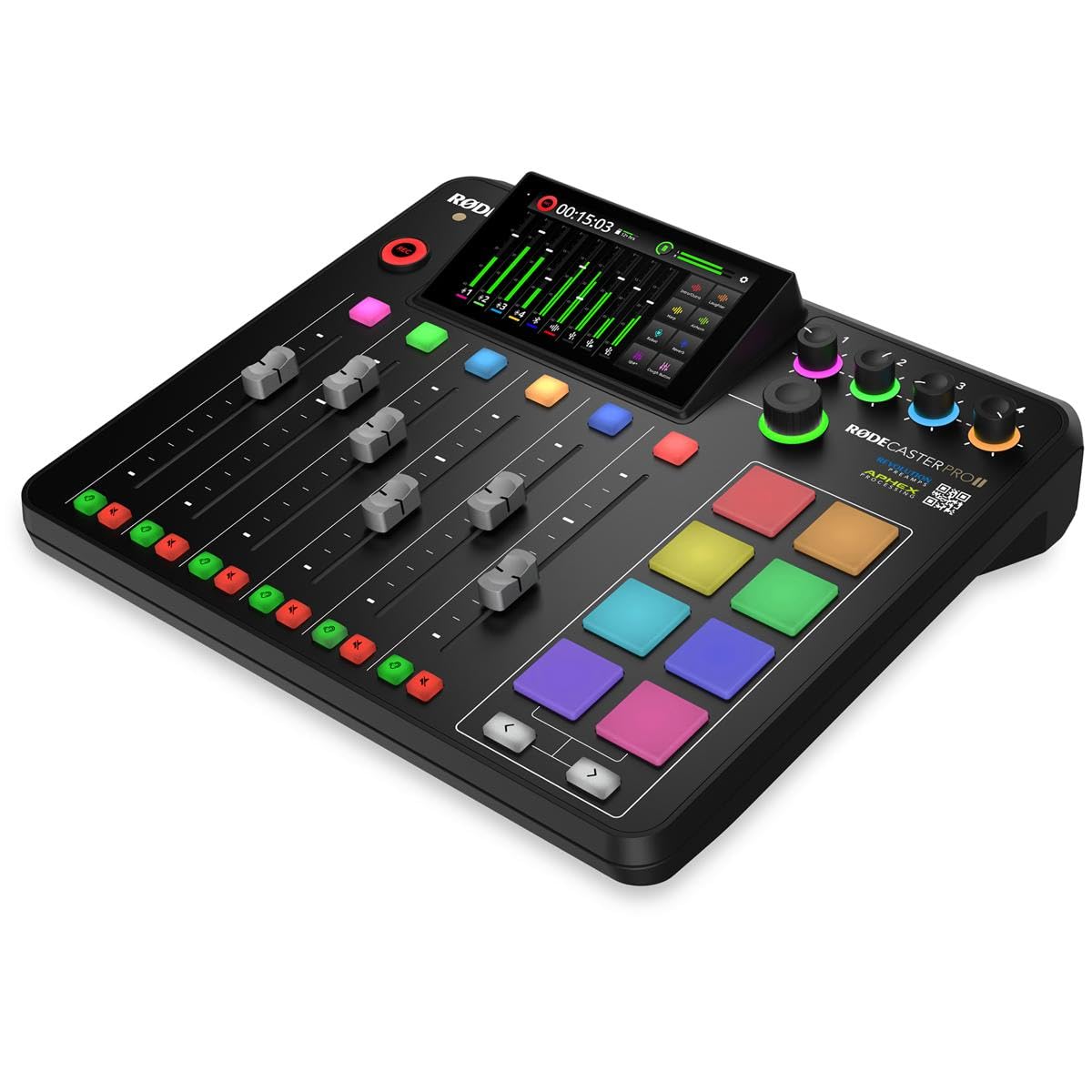 Integrated Audio Production Studio Console Bundle with Microphone & Headphones