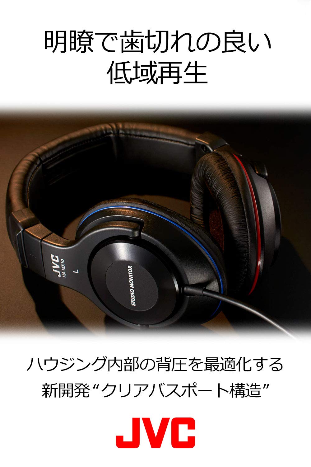 JVC Victor Studio Monitor Headphones | HA-MX10-B (Japanese Import)
