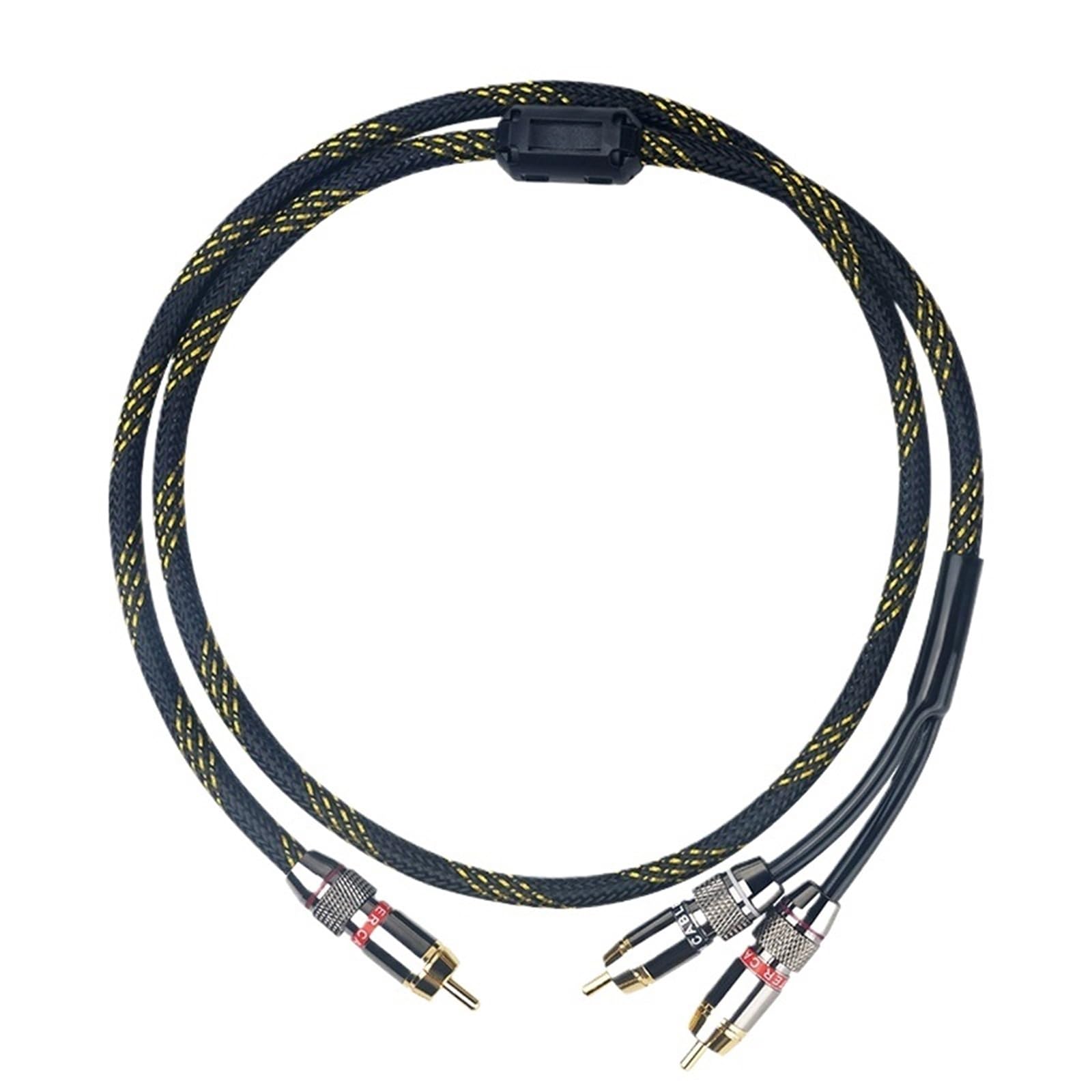 RCA Y Splitter Audio Cable, 1 RCA Male to 2 RCA Male