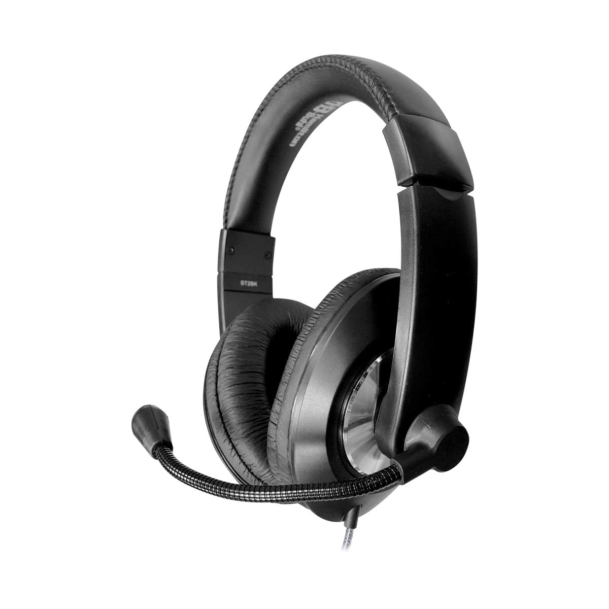 Deluxe Over-Ear USB Headset with Gooseneck Microphone & Volume Control