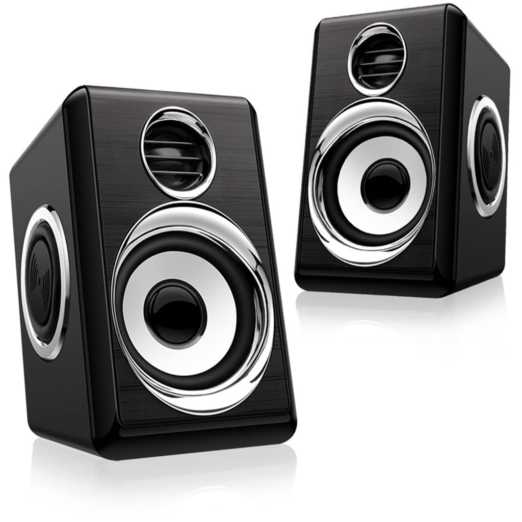 USB & AUX Computer Speakers with Bass Enhancement
