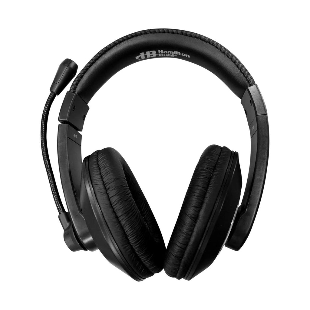 Deluxe Over-Ear USB Headset with Gooseneck Microphone & Volume Control
