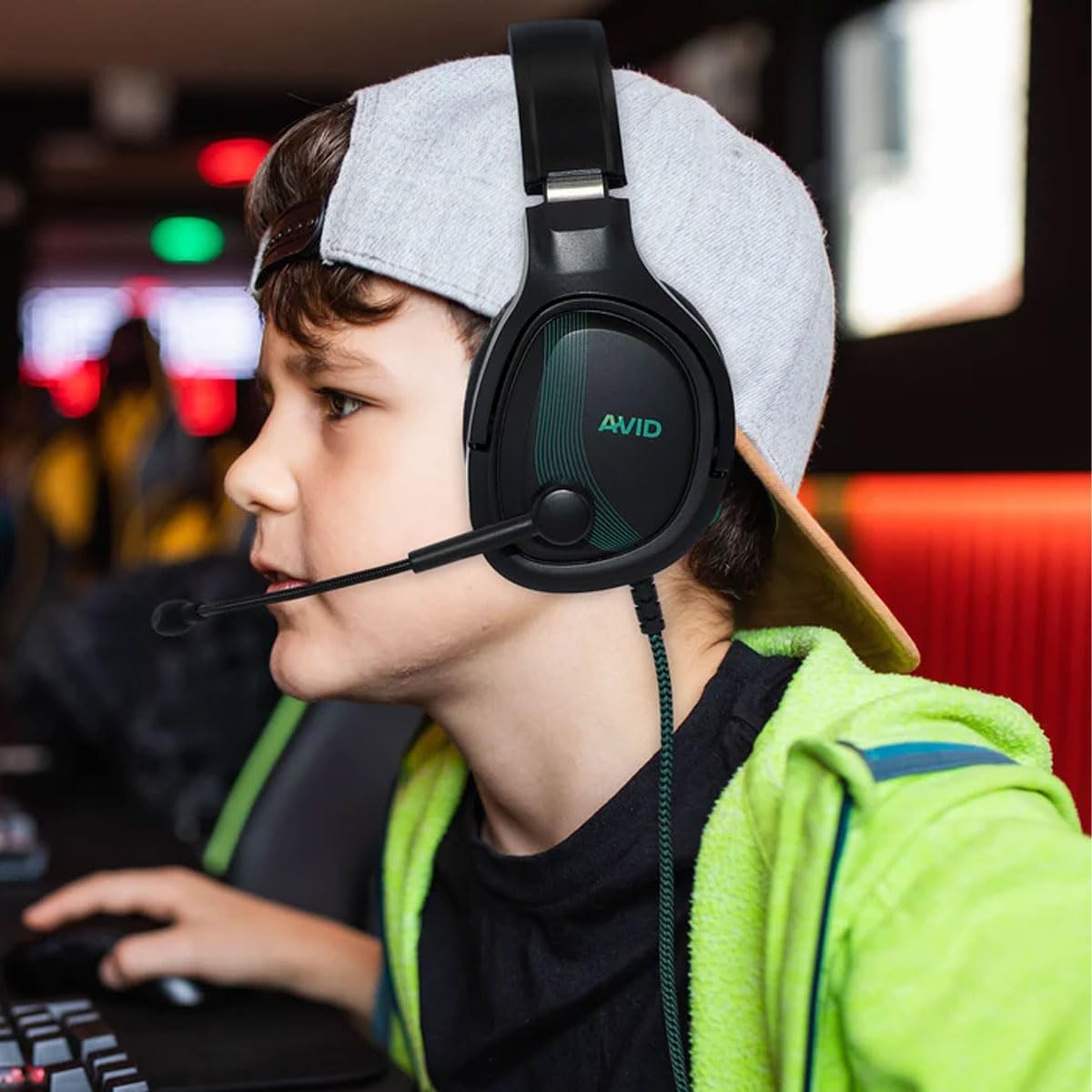 Avid AP-1000 AVIGA Gaming Headset, TRRS, Black