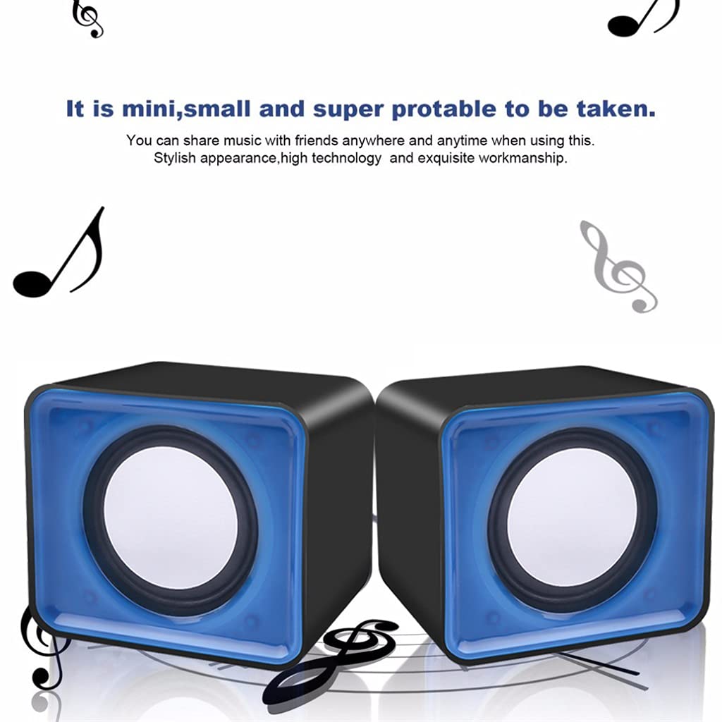USB Powered Stereo Speakers for Desktop & Laptop Computers