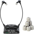 Analog Wireless TV Headset System with Earbud Tips
