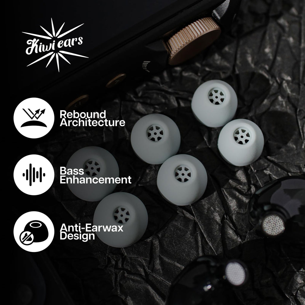 Hybrid Driver In-Ear Monitors with Silicone Ear Tips Bundle
