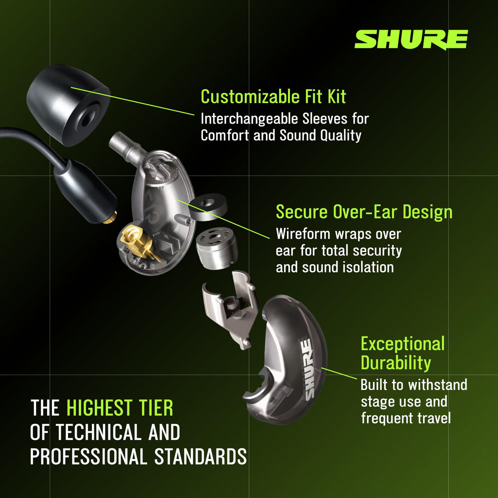 Professional Sound Isolating In-Ear Monitors with Deep Bass
