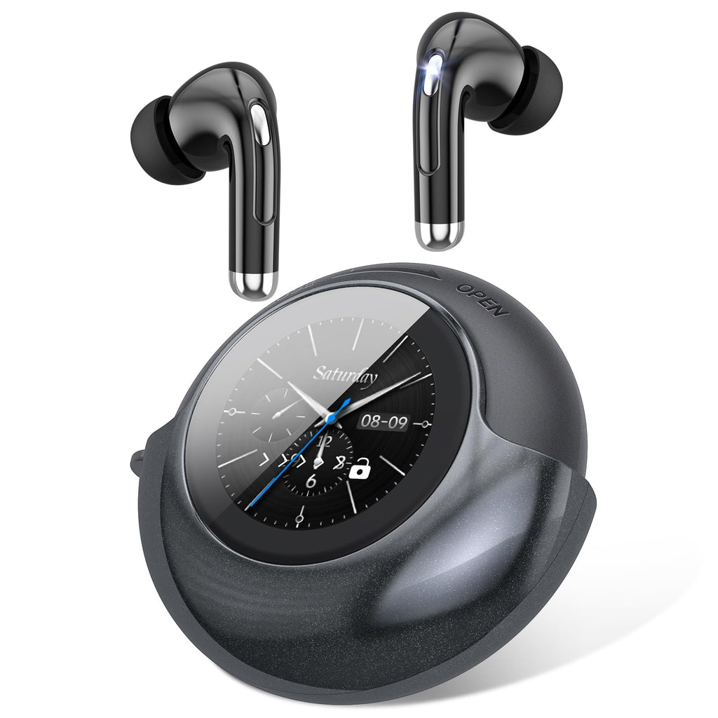Wireless Earbuds with Smart Touch Screen & Noise Cancellation