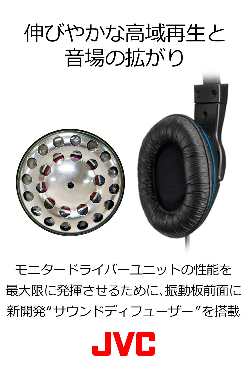 JVC Victor Studio Monitor Headphones | HA-MX10-B (Japanese Import)