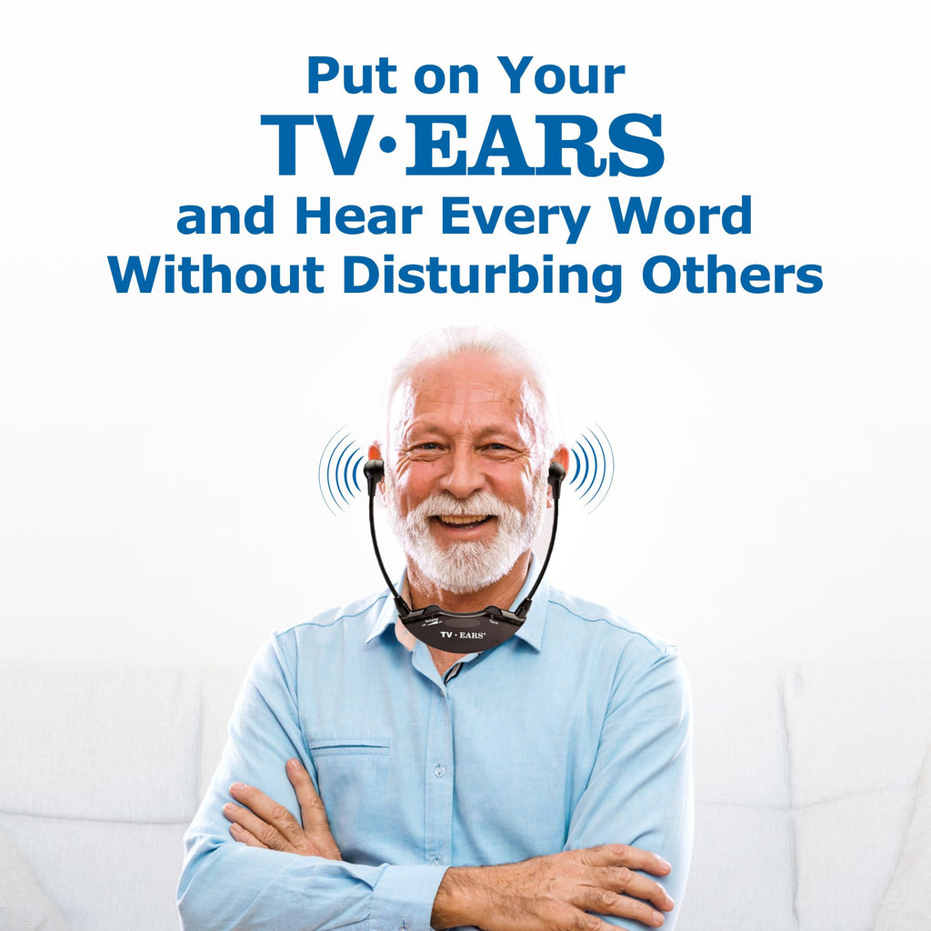 Analog Wireless TV Headset System with Earbud Tips