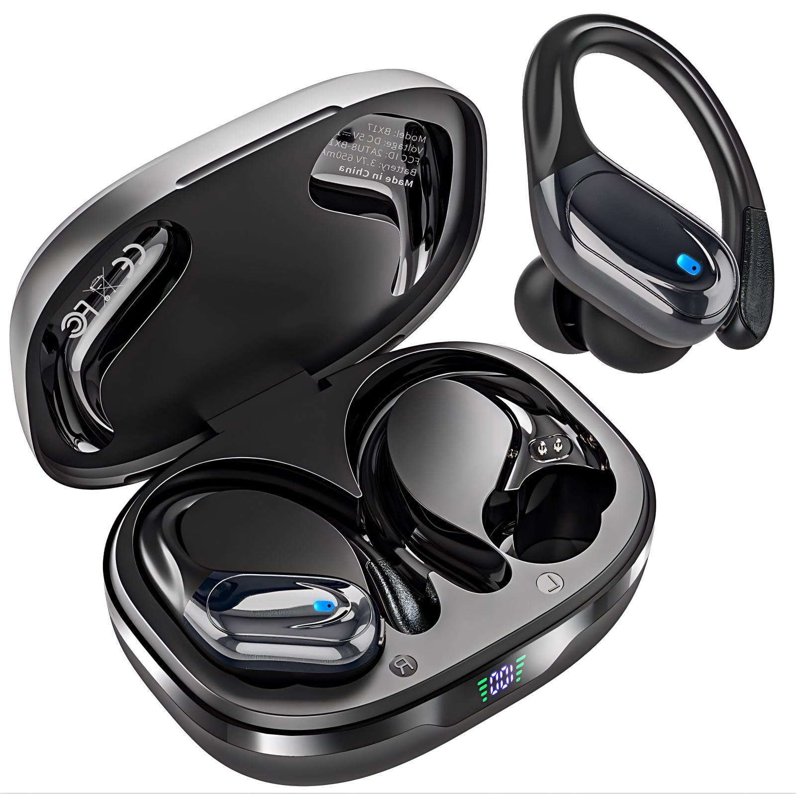 Sports Bluetooth Earbuds with LED Display and 80H Playtime