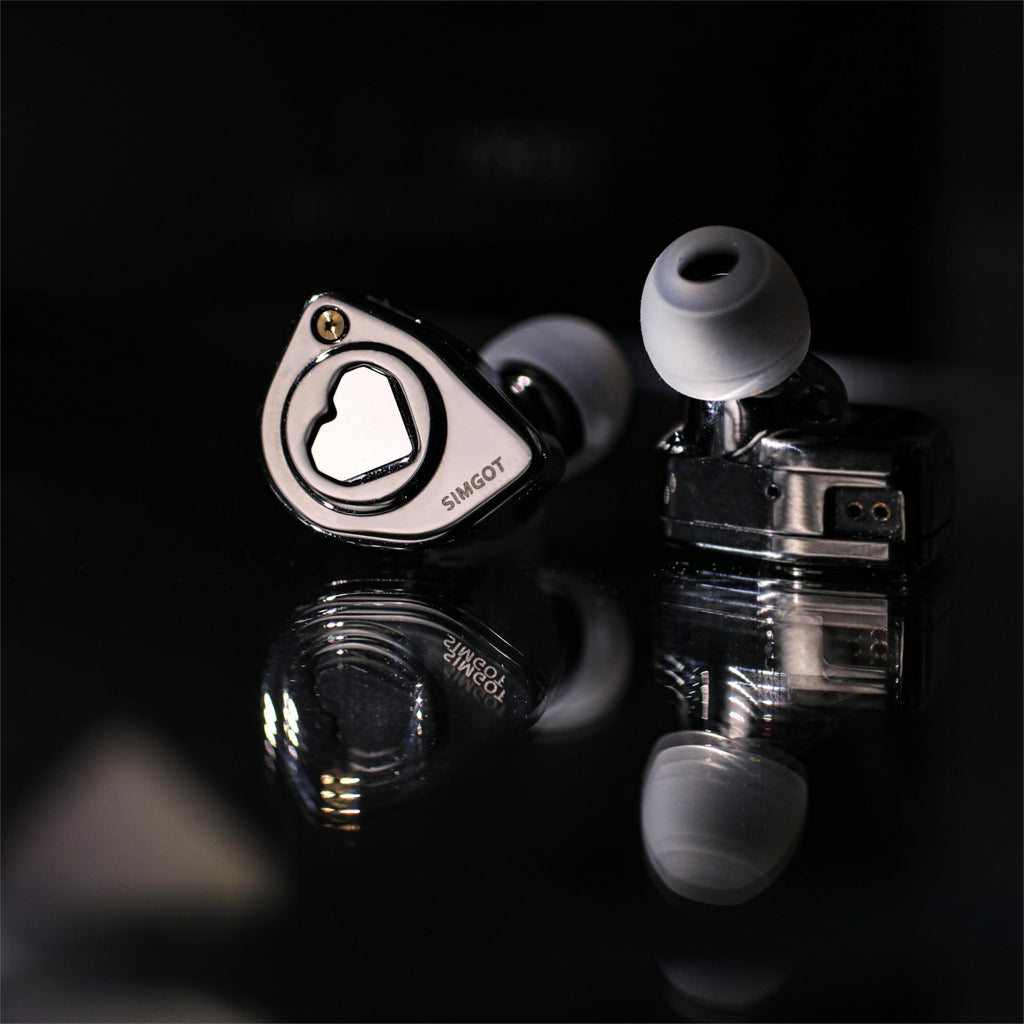 Hybrid Driver In-Ear Monitors with Silicone Ear Tips Bundle