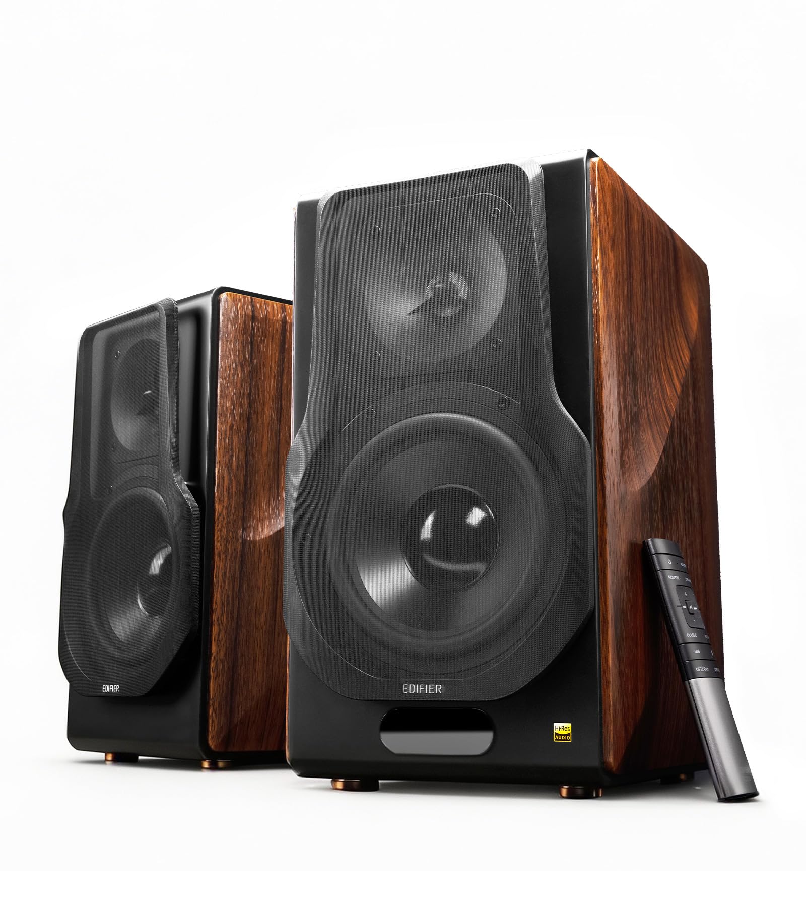Hi-Res Powered Bookshelf Speakers with Bluetooth & Planar Magnetic Tweeters