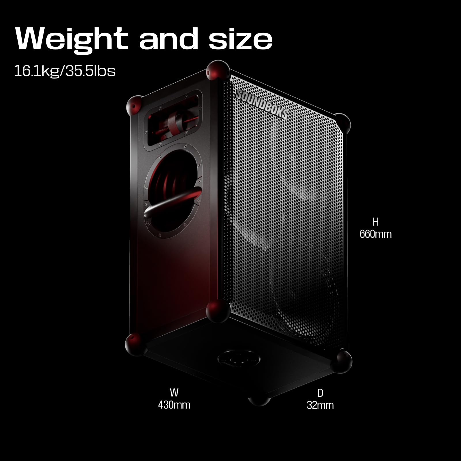 Portable Bluetooth Performance Speaker with 40-Hour Battery Life